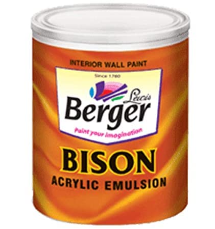 Bison Acrylic Emulsion Paint for Walls, Interior Emulsion (20 L, White)