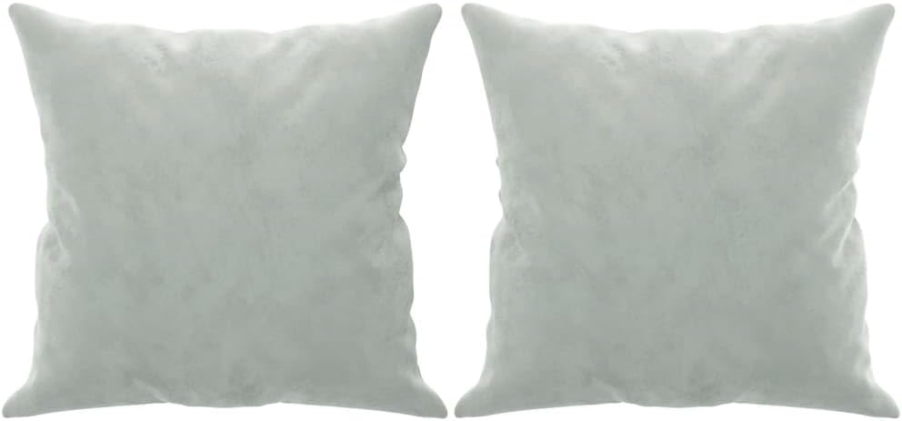 3-Seater Sofa Light Grey Velvet (100% Polyester) Living Room Furniture