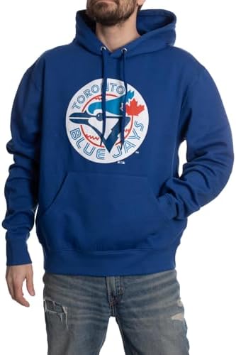 Bulletin Toronto Blue Jays Hoodie for Men – Vintage Cooperstown Logo Pullover Fleece Sweatshirt, MLB Licensed Apparel (XX-Large)