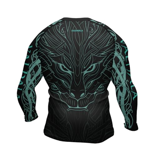 Jiu-Jitsu Viking Rash Guard Men's Long Sleeve Baselayer Performance Compression Shirt for MMA BJJ Grappling3
