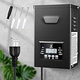200W Low Voltage Landscape Transformer, Landscape Lighting Transformer with Photocell Sensor & Timer, 120V to...