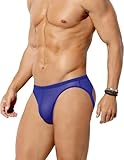 Avidlove Jock Straps for Men Sexy Thong Underwear Mesh Male Lingerie Breathable Athletic Supporter Blue X-Large
