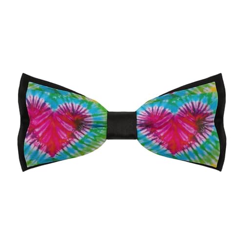 JYYAU Tie Dye Bow Tie Adjustable Necktie For Men Business Fashion Pre-tied Tie Neckwear Novelty Accessory For Weddings Party Festival