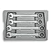 Produktbild GEARWRENCH Ratschen-Ringmaulschlüssel-Set mit Ablage, metrisch - 9413, 4-teilig