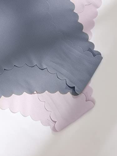 Shenhe Women's 6 Piece No Show Seamless Underwear Scallop Trim Mid Rise Panties Multicolor Beige L #TOP5