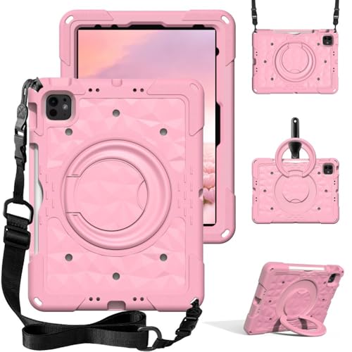 Coque silicone iPad 11e génération A16 protection intégrale rose