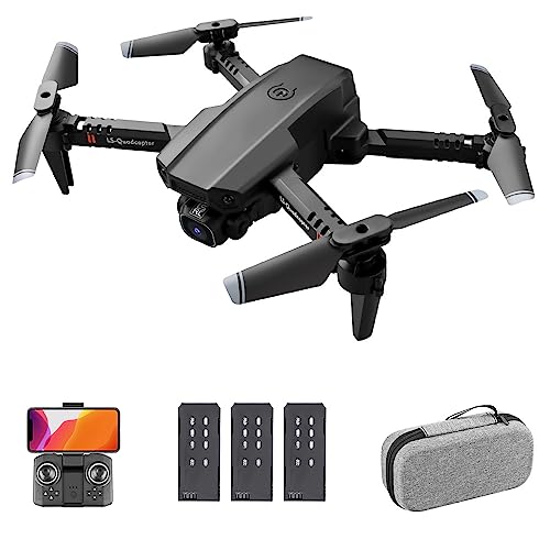 Horett Drone RC LS-XT6 con cámara Cámara 4K Seguimiento de Vuelo Sensor de Gravedad Gesto Foto Video Altitud Modo sin Cabeza RC Quadcopter para Adultos Niño