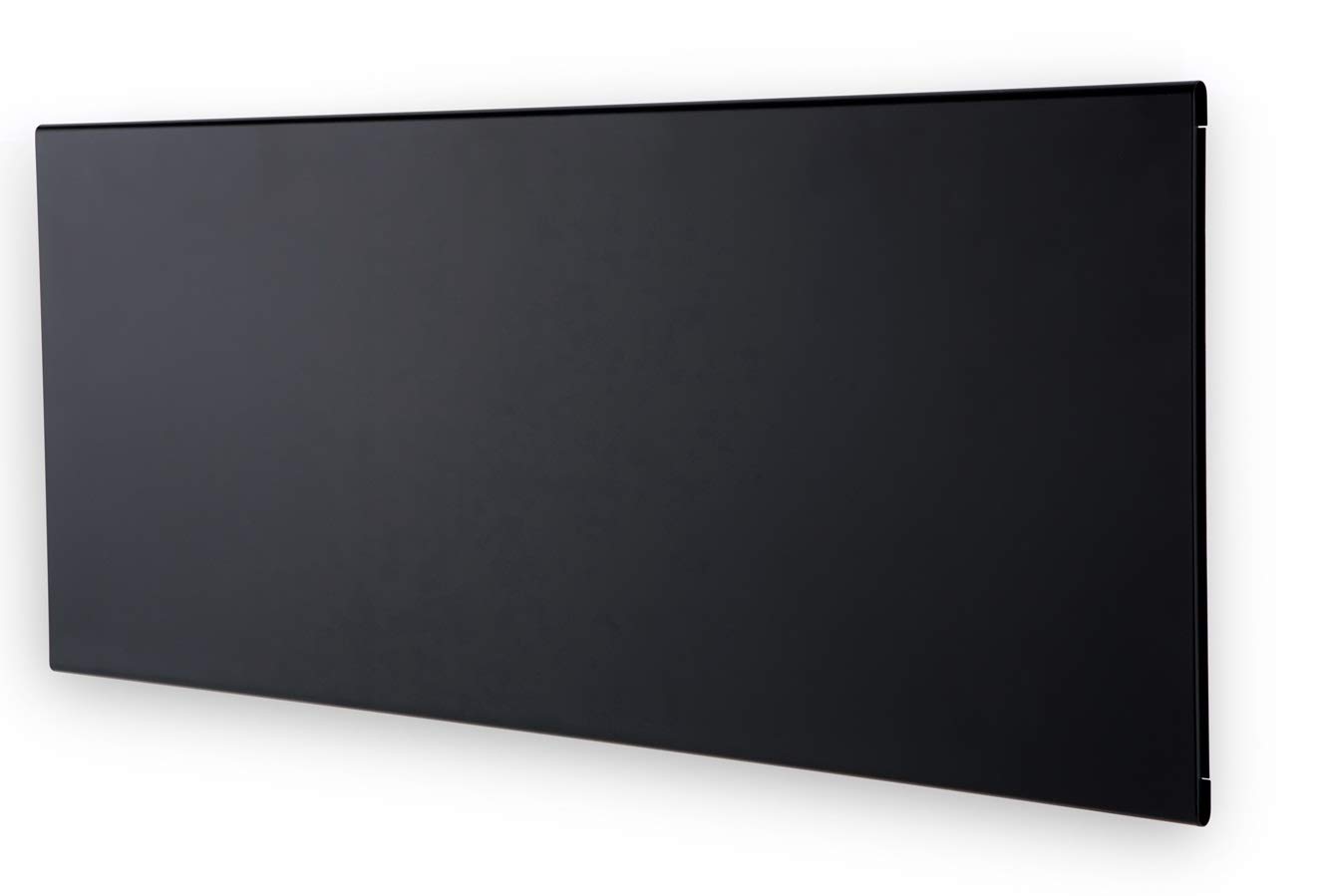 Adax Neo H - Convettore da parete Wifi con Termostato | Controllo smartphone | Termosifone Elettrico | Stufetta Elettrica Basso Consumo | Altezza 330 mm | Stufa Elettrica 1000W | KWT Nero | IP24C
