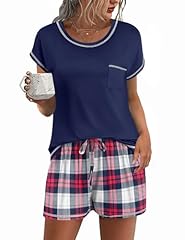 Plaid Navy Blue and Red