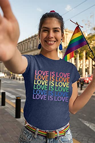 Pride Shirt Women Rainbow Lgbt Equality Tshirt Funny Short Sleeve Gay Pride Shirt Top #TOP2
