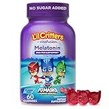 L'il Critters PJ Masks Melatonin Gummy Supplements, 60 Gummies