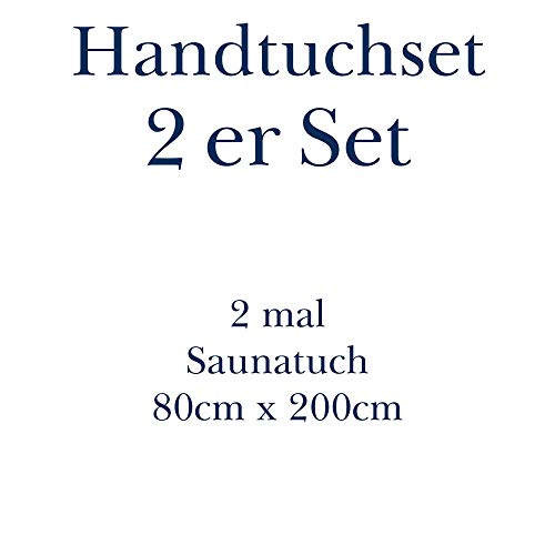 Mixibaby Set di 2 asciugamani per sauna, 80 cm x