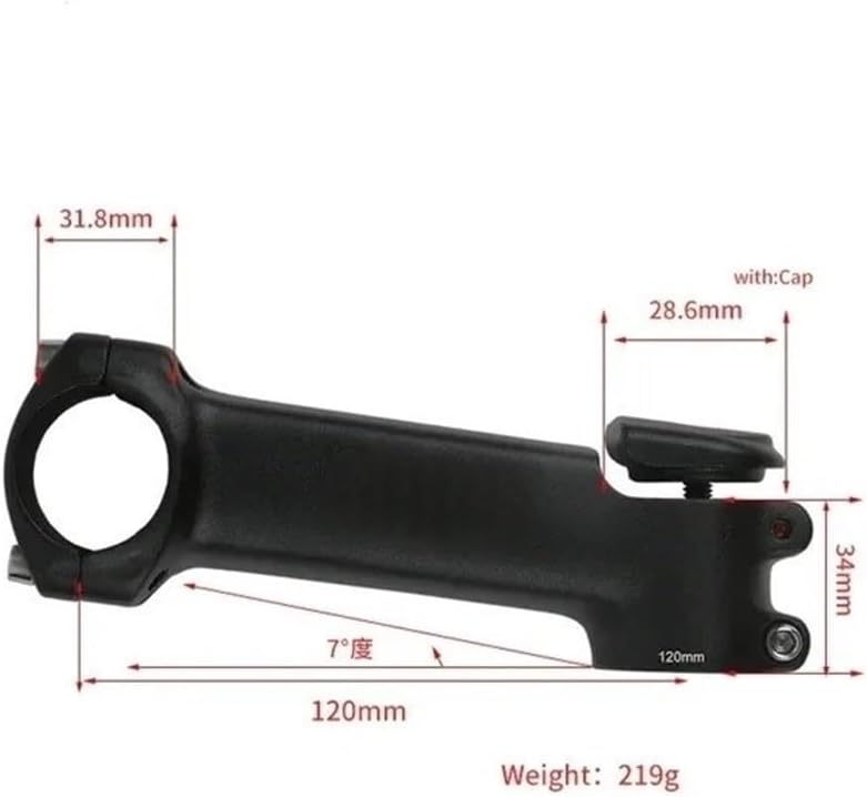 Motorcycle Handbar Rising Clamp Road Gravel Bike Stem With Cover Forged -7 Degree OD1 70-120MM Bicycle Handlebar Riser Down Kalloy Parts