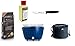 Produktbild LotusGrill Starter-Set Classic 1x Grill Tiefblau, 1x Buchenholzkohle 1kg, 1x Brennpaste 200ml, 1x Allzweckmesser, 1x Transport-Tragetasche - Der raucharme Holzkohlegrill