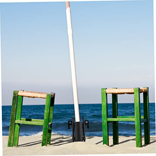 Yardwe 1 Conjunto De Suporte De Base De Guarda-Chuva Suporte De Haste De Barraca Ao Ar Livre Suporte