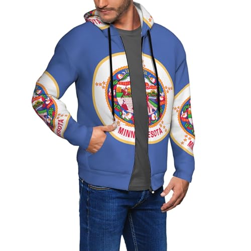 Sweat à capuche homme contre le froid vêtement doux Minnesota stretch
