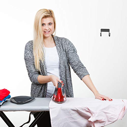 WINOMO Suporte para tábua de passar roupa para suporte de parede preto Suporte para tábua de passar