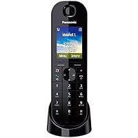 Panasonic KX-TGQ400 - Teléfono IP (Terminal inalámbrico, LCD, 176 x 220 Pixeles, 65536 Colores, 4 líneas, 100 entradas) [versión importada]