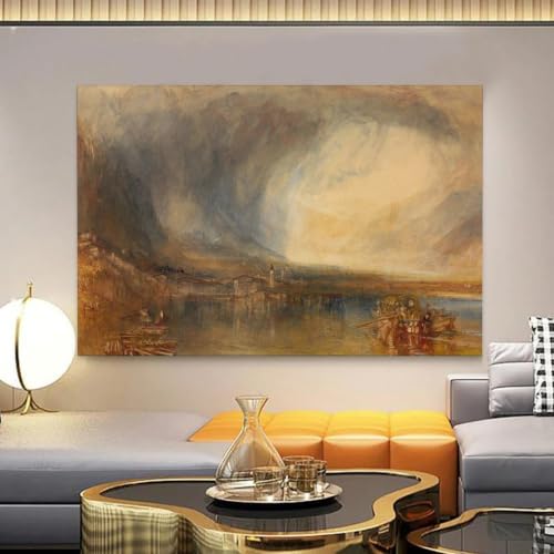 Lienzo de J. M. W. Turner Flüelen 40 x 60 cm para vestir paredes vacías con arte moderno 7