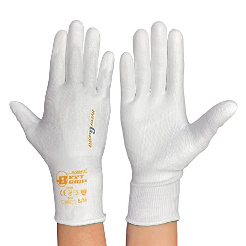 耐切創手袋 BEST GRIP ハイパーガード PE363  ベストグリップ 白手袋 背抜き手袋 スーパーストレッチ グリップ 滑り止め 快適 シームレス 作業 掃除 運搬 DIY 組立 料理 調理 アウトドア キャンプ レベル3 3 耐切創レベル3 耐刃 メンズ レディース おしゃれ