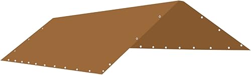 Miniatura 8 de Strong Camel Cubierta de techo de repuesto para exteriores de 10 x 20 pulgadas (10 x 20 pies, color blanco)