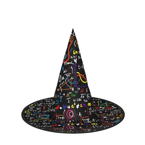 KLJnmbb Chapeau de carnaval imprimé de formule mathématique pour adultes, décoration de fête, cosplay, costume sur le thème – vue 9