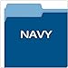Pendaflex Two-Tone Color File Folders, Letter Size, 1/3 Cut, Navy, 100 Per box (152 1/3 NAV)