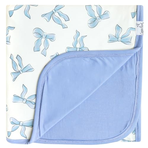 Image of Large Premium Knit Baby 3 Layer Stretchy Quilt Blanket "Daphne" by Copper Pearl