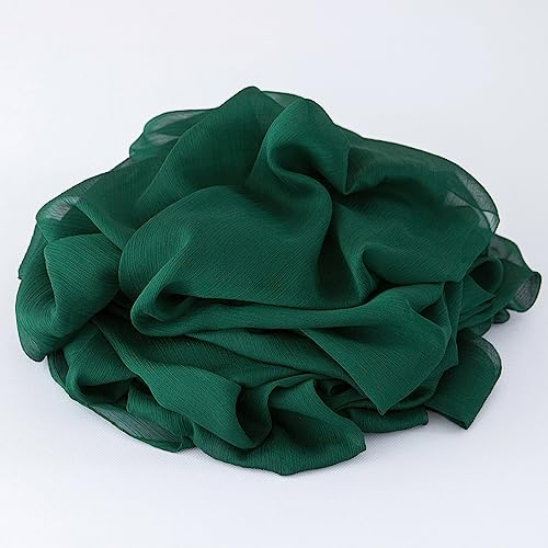 CHUQING Chiffon Tischläufer Hochzeit Tischdeko Stoff Tischdecke Dunkelgrün – Ansicht 9
