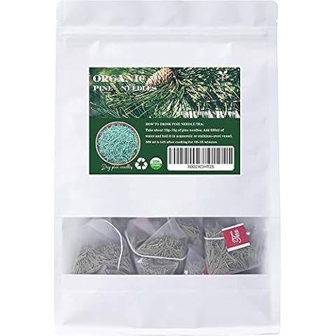 100% Natural Dried Pine Needle Tea [China Medicinal Herb] Grams per Bag (25 Count (Pack of 1)) Cover