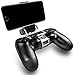 Black Mobile Phone Holder Clamp for PS4 Slim and PS4 Pro Controller, PS4 Controller Phone Remote Play Mount.