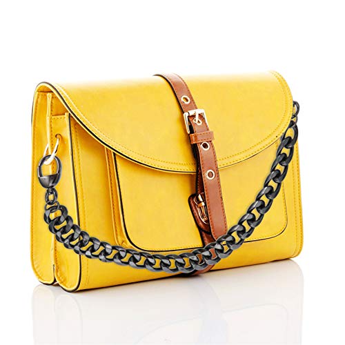 VALICLUD Correntes de metal para bolsa de mão com fivelas, elegante bolsa de ombro, alças transversa