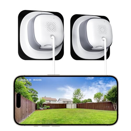 Image of No Drill 2K Window Camera with Angled Mount, 5GHz&2.4GHz WiFi Indoor Camera for Home Security for Outdoor Monitoring, Anti-Glare Color Night Vision, 24 /7 Recording, Free Human /Car /Pet Detection, Alexa