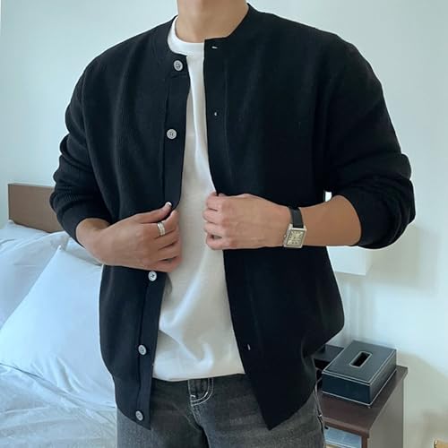 Men's V Neck Casual Cardigan Sweater Button Knitted Fashion Men Outerwear Lightweight Knitted Button Down Sweaters3