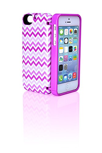 all in case - iPhone 5/5s Wallet Case - Card Holder - With Mirror and Attachable Strap - Chevron