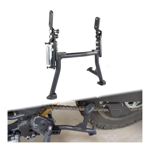 Béquille centrale moto noire support latéral KLR650 2022-2023