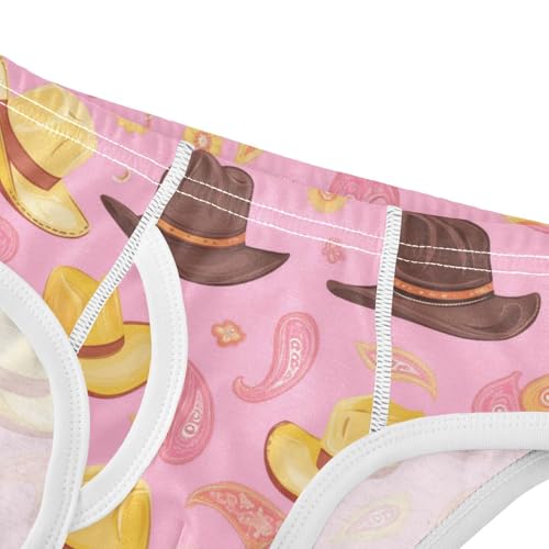 Wusikd Cowboy Hats Boys' Underwear Cotton Boys Briefs Soft Toddler Underwear 2T4