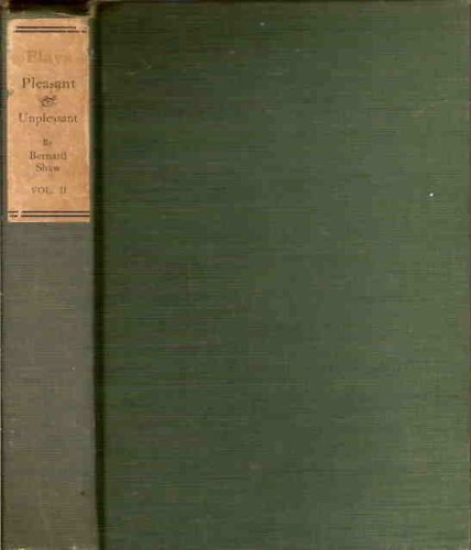 Plays: Pleasant and Unpleasant B001U2NTWS Book Cover