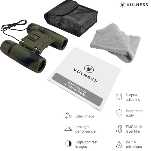 Binoculares Compactos 8x21 VULNESS para Adultos miniatura 5