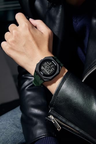 Image of V2A Digitron 3009 Digital Sports Watch for Men & Boys | Big Dial, Alarm, Stopwatch, 12 /24H | LED Luminous Display | 3 ATM Water Resistant Training | Gifts for Men & Boys