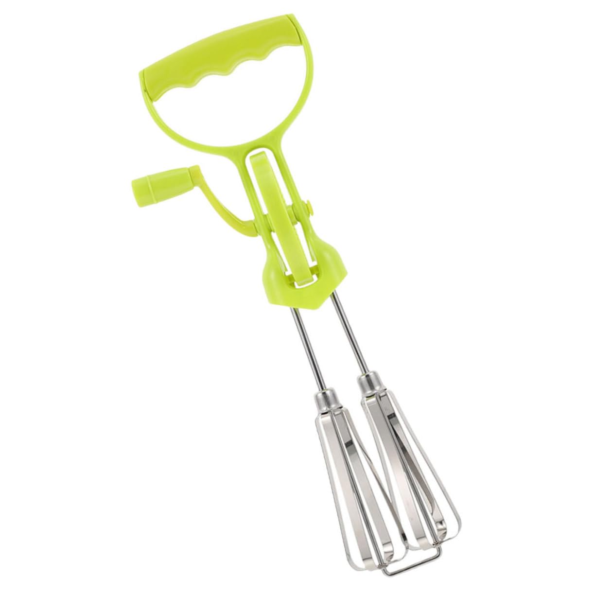 HOLIDYOYO Hand Crank Manual Stainless Steel Mixer Multi-functional Kitchen Sauce Mixer for Easy Beating Mixing Cooking Supplies Plastic Handle Smooth Edges for Efficient Use