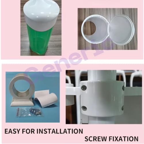 Image of Dental 3 in 1 Utility tray with Dispenser Water Cup Holder, Tissue Box & Utility Tray for Dental Implant of dental chair parts (Pack of 1 / Green)
