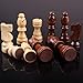 ziphia Wooden Chess Pieces Only, 32 Pieses Standard Tournamen Staunton Wood Chessmen - 3.05 Inch King / Storage Bag / Gift Package Replacement of Missing Piece