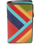 Portafoglio Donna Vera Pelle - Protezione RFID - Portamonete XXL - Rosso - Foto 9