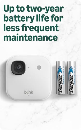 Blink Outdoor 2K+ (newest model) — Wireless smart security camera, 2K video resolution, enhanced audio, two-year battery. Sync Module Core included — 2 camera system (White) thumbnail 5
