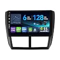 [6G+128G,Octa-Core] - MSD Autoradio für Subaru Forester/Impreza (2007-2012) | Android 15 GPS Radio | CarPlay Android Auto Lenkradsteuerung Dual-Band WiFi DSP DAB | Rückfahrkamera MIC | 2 Din 9 Zoll