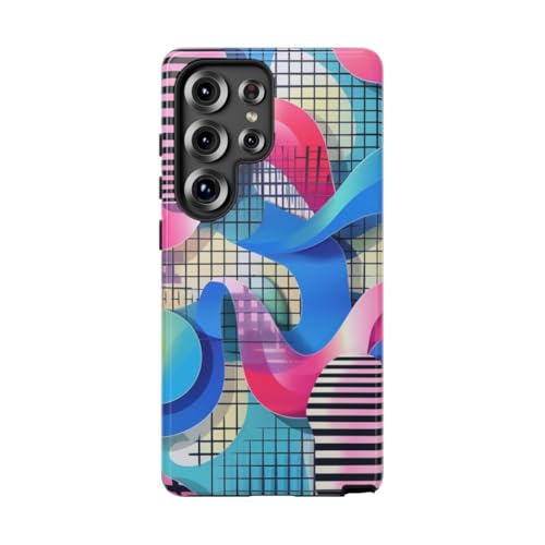 Coque Samsung S25 Ultra au motif géométrique abstrait coloré pour votre quotidien