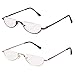 Bestum 2 Pack Reading Glasses for Mens and Womens - Comfortable Metal Frame with Spring Hinge - Pack of 2 Readers (2 Pack Mix Color, 1.50)