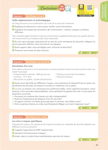 BTS MOS - Toutes les matières - Réflexe - Management Opérationnel de la Sécurité - 1re et 2e années - Cours complets, Fiches, Exercices corrigés, Quiz, Préparation examen – vue 5
