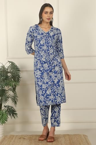 Image of W for Woman Orange Abstract Printed Tiered Spaghetti Kurta and Leggings Set with Dupatta